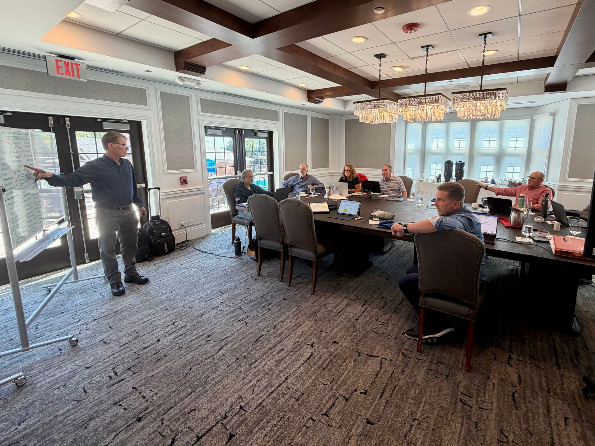 Dan Zawacki facilitating an EOS session for a leadership team